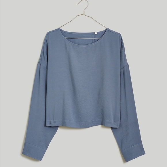 Madewell New With Tags - Relaxed Tulip-Back Top - Picture 7 of 8